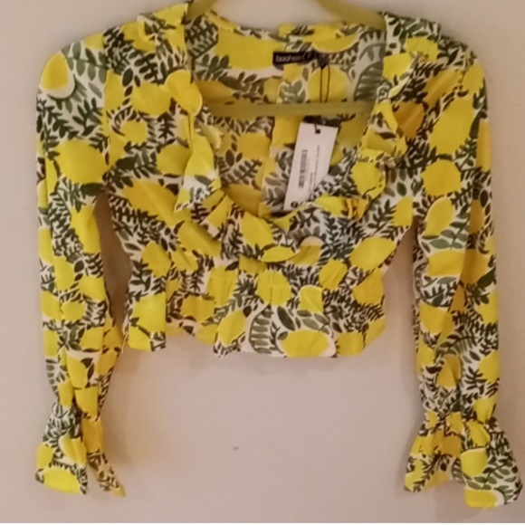 Boohoo lemon print shorts set - Picture 2 of 3